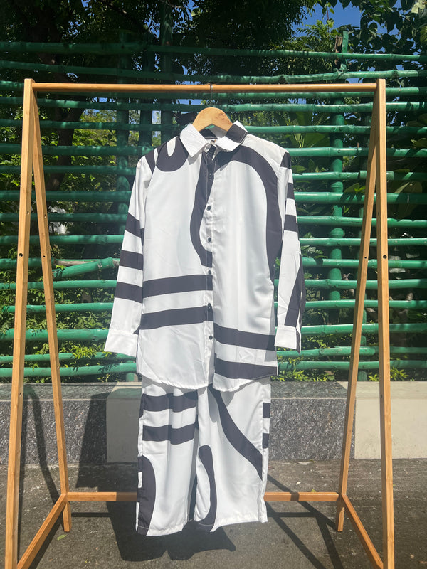 B&W Pattern Co-ord Set