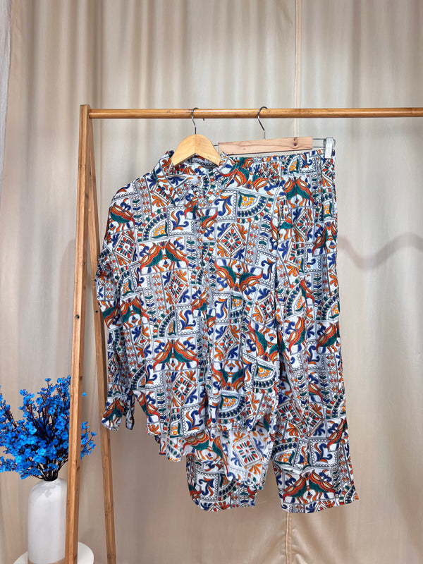 Ethnic Rajasthani Printed Co-ord Set