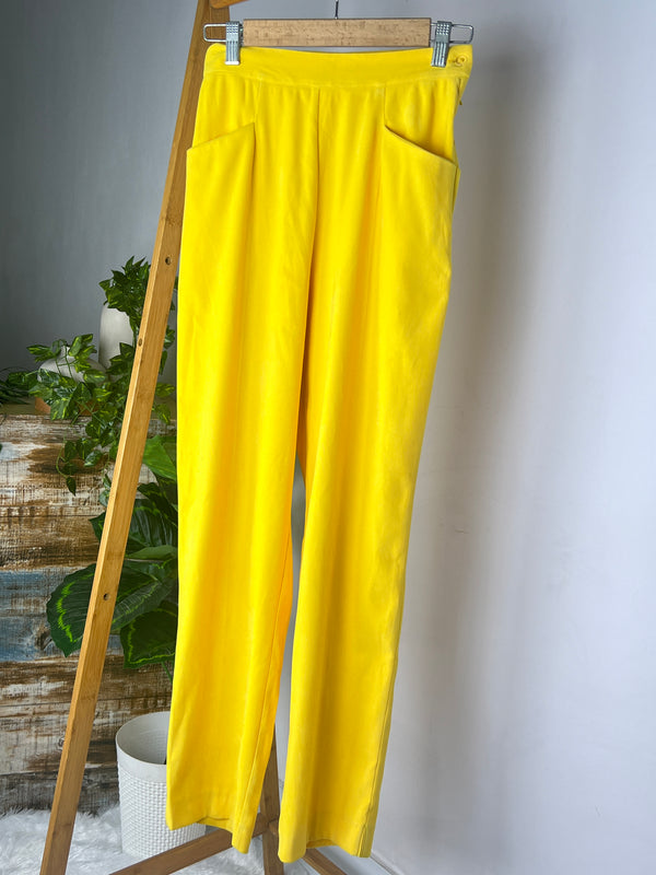 High-Rise Yellow Trousers