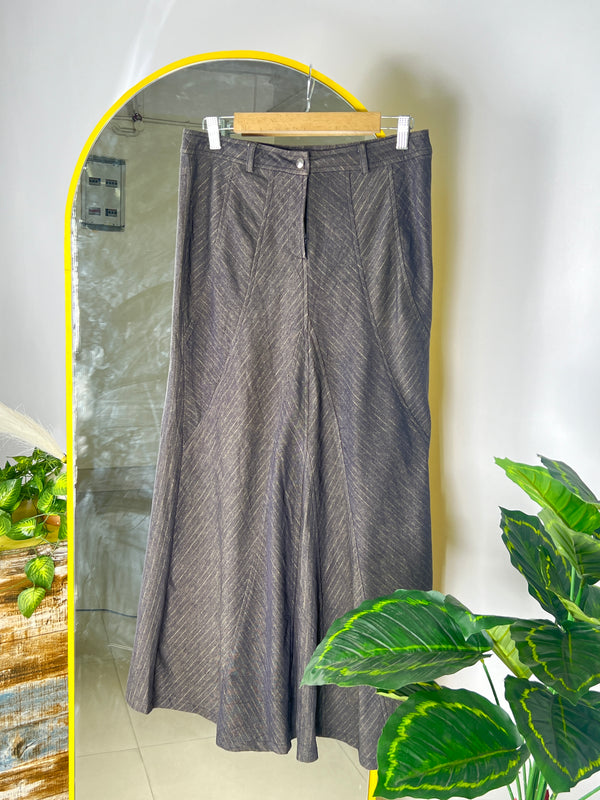 Godet Denim Skirt