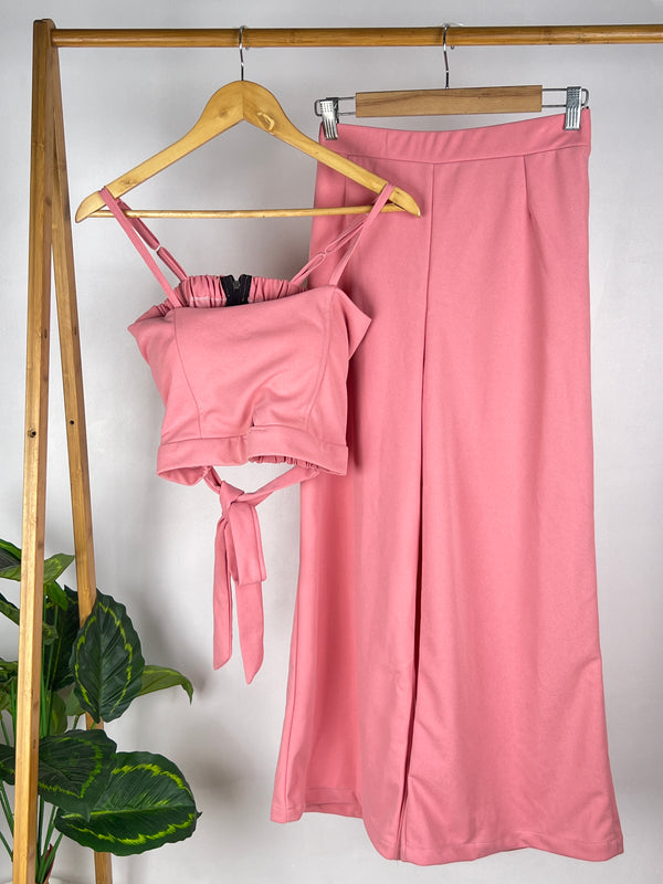 Statement Pink Strap Co-ord Set