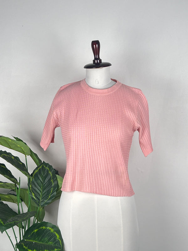 Round-Neck Striped Top