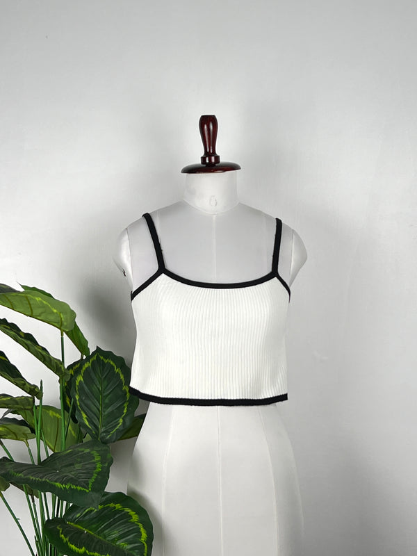 Wide-Neck Crop Top