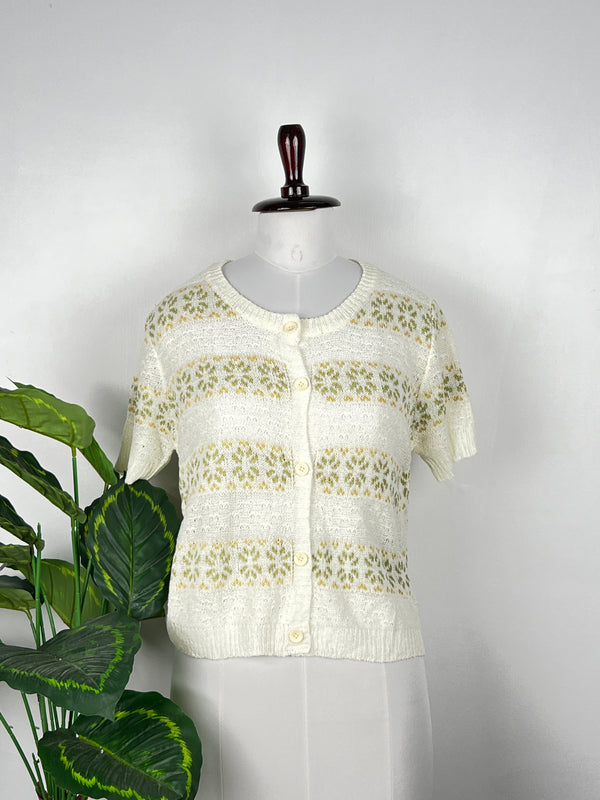 Round-Neck Floral Top