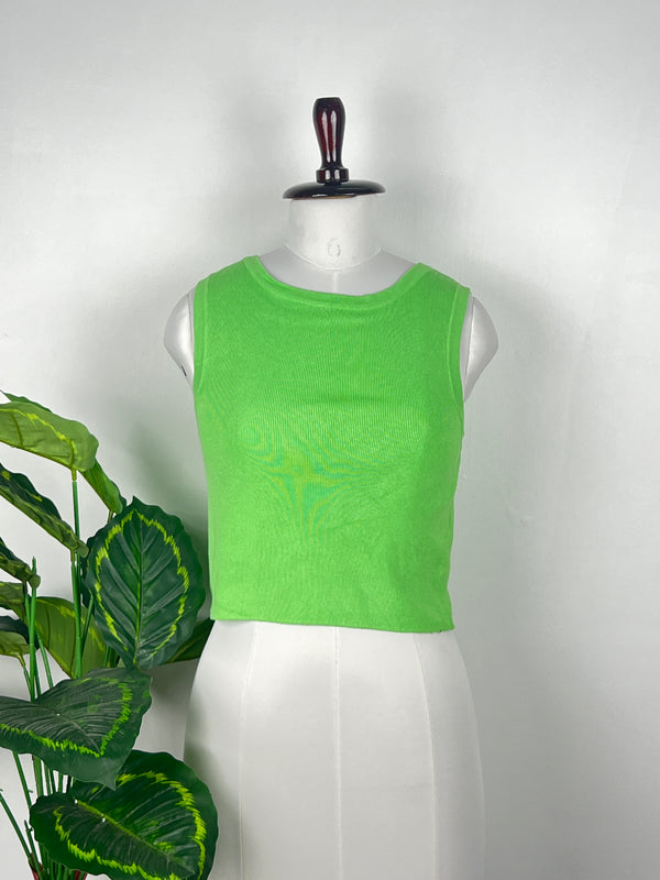 Round-Neck Crop Top