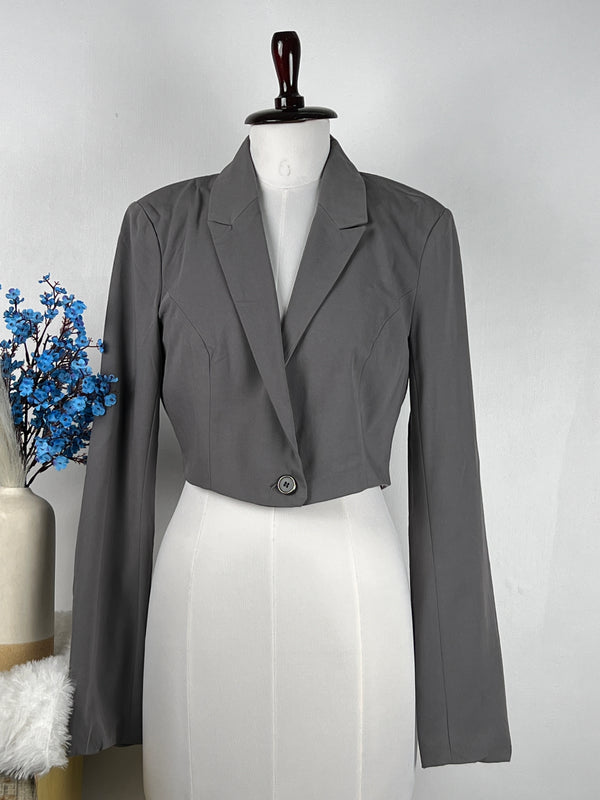 Only Solid Gray Blazer