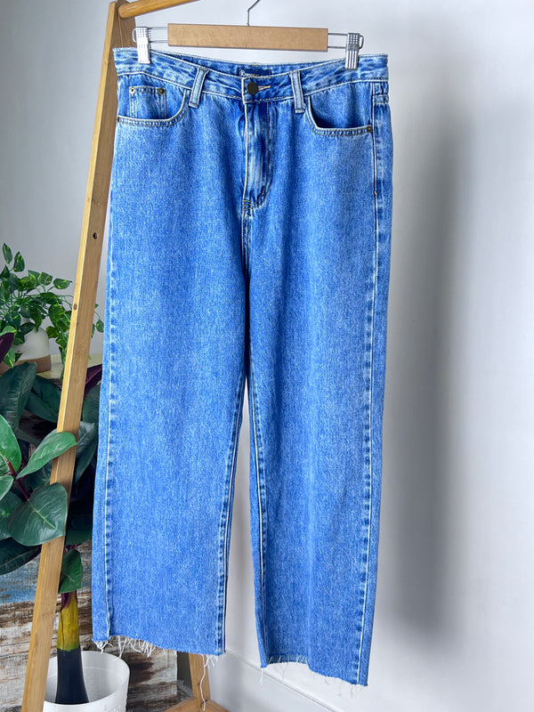 High-Rise Straight-Fit Jeans