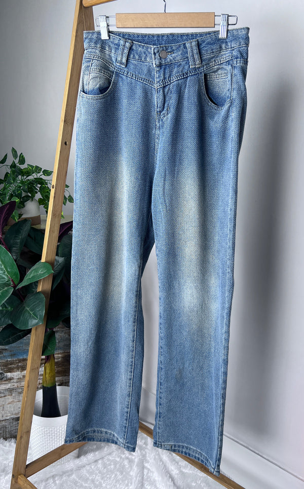 High-Rise Straight-Fit Jeans
