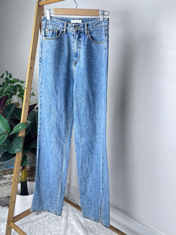 High-Rise Straight-Fit Jeans