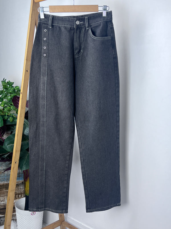 High-Rise Straight-Fit Jeans