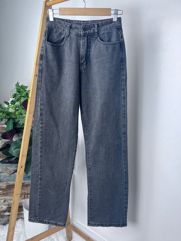High-Rise Straight-Fit Jeans