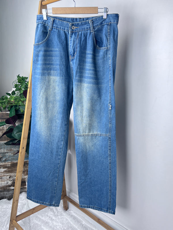 High-Rise Straight-Fit Jeans