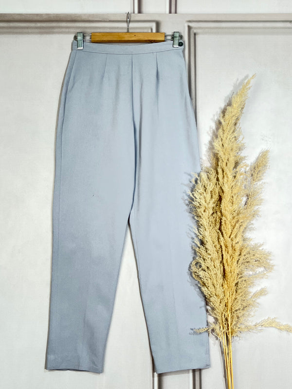 High-Rise Gray Trousers
