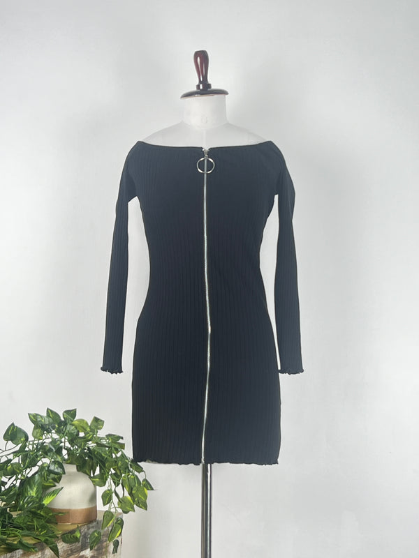 Bodycon Striped Chained Dress
