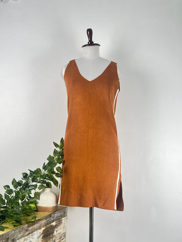 Straight-Fit Sleeveless Dress