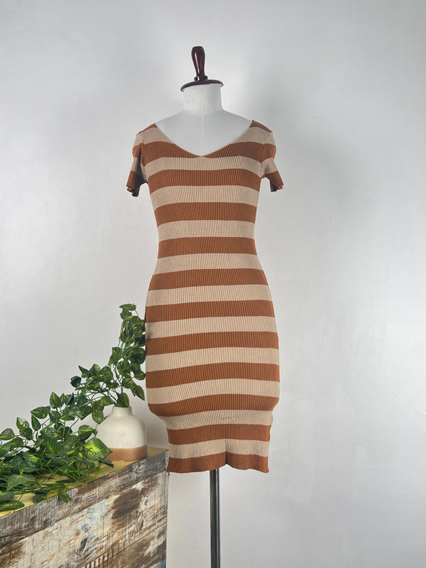 Bodycon V-Neck Dress