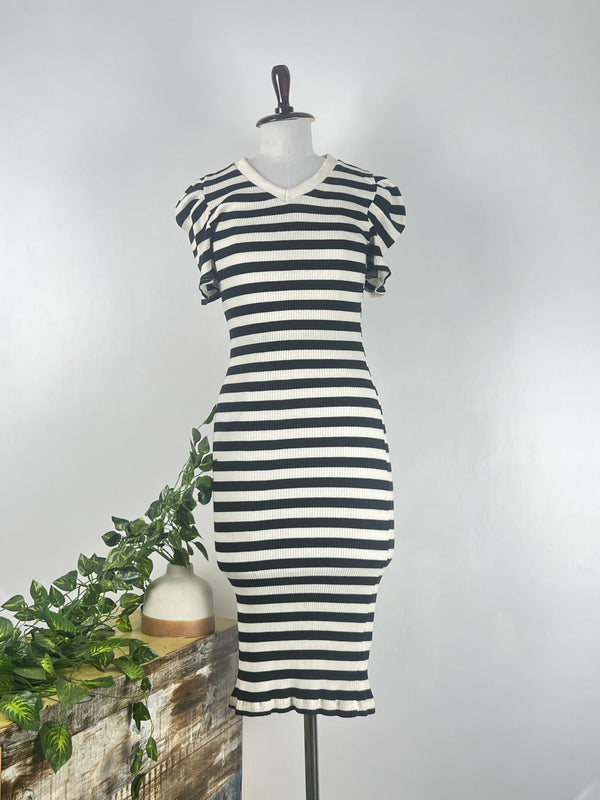 Bodycon V-Neck Dress
