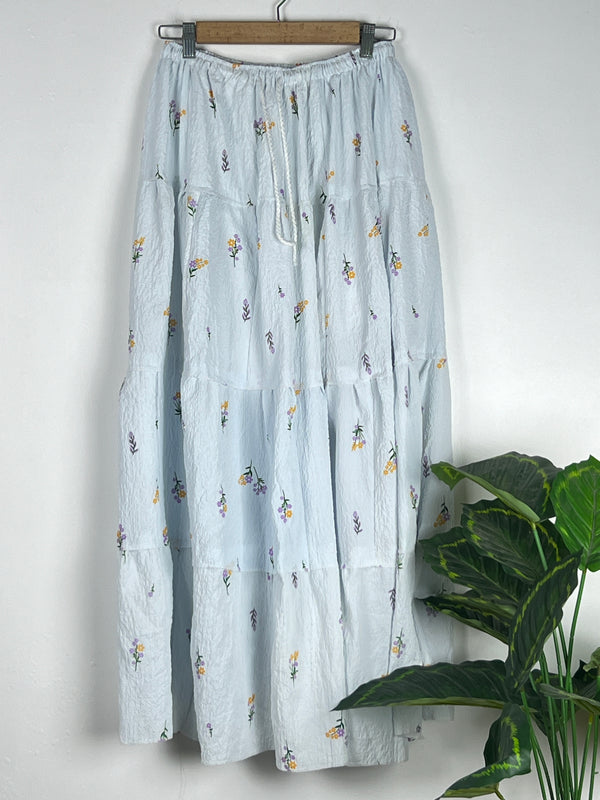 Multi-Floral Printed Skirt