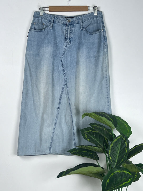 Straight Denim Skirt