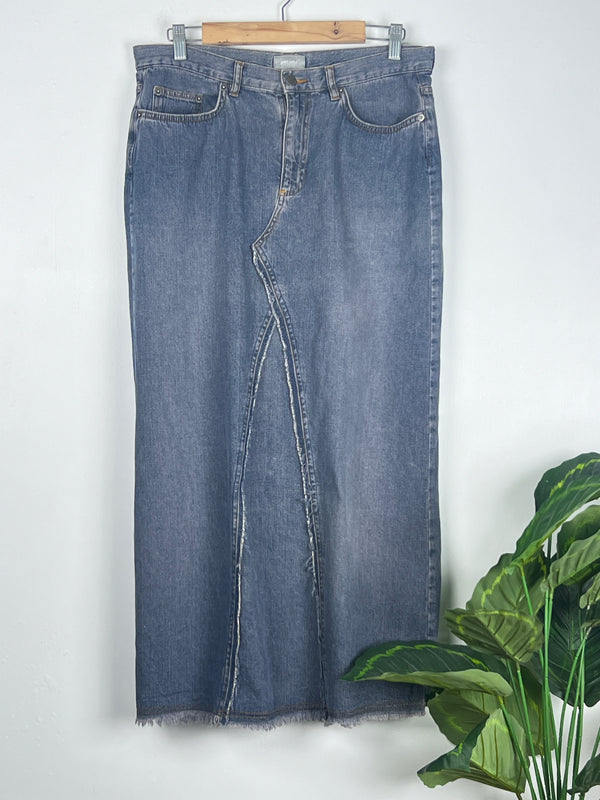 Straight Denim Skirt