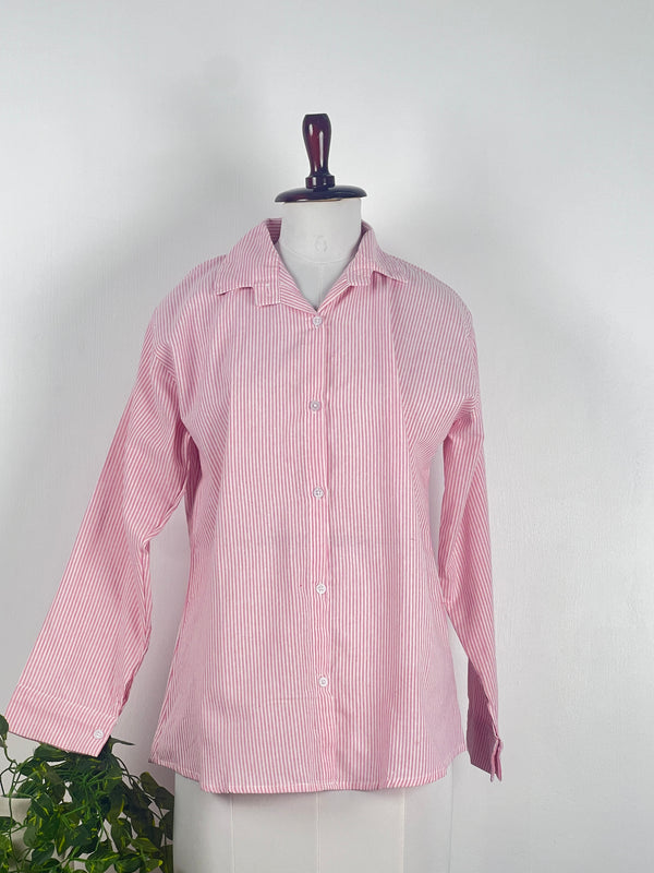 Retro Striped Pink Shirt