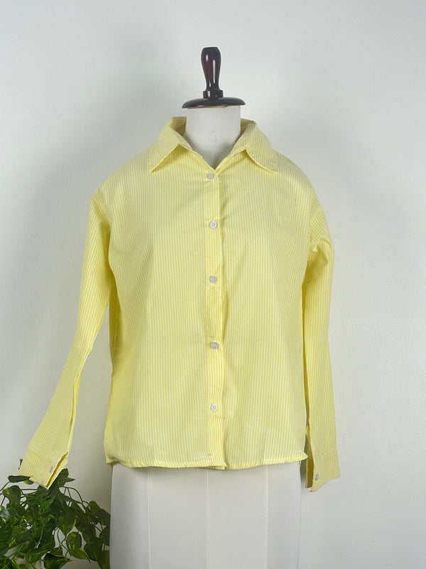 Simplicity Striped Yellow Shirt