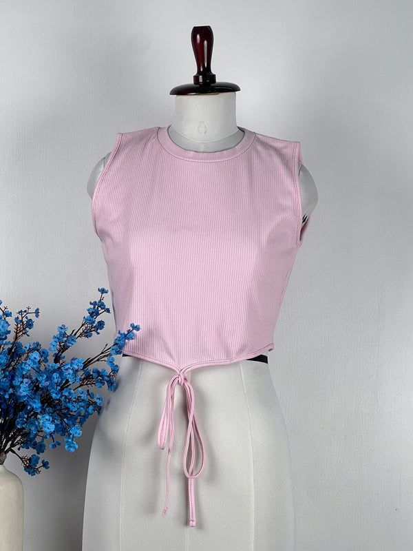 Classic Tie-Up Imported Crop Top