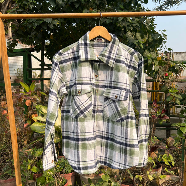 Classic Checked Green Flannel Shirt