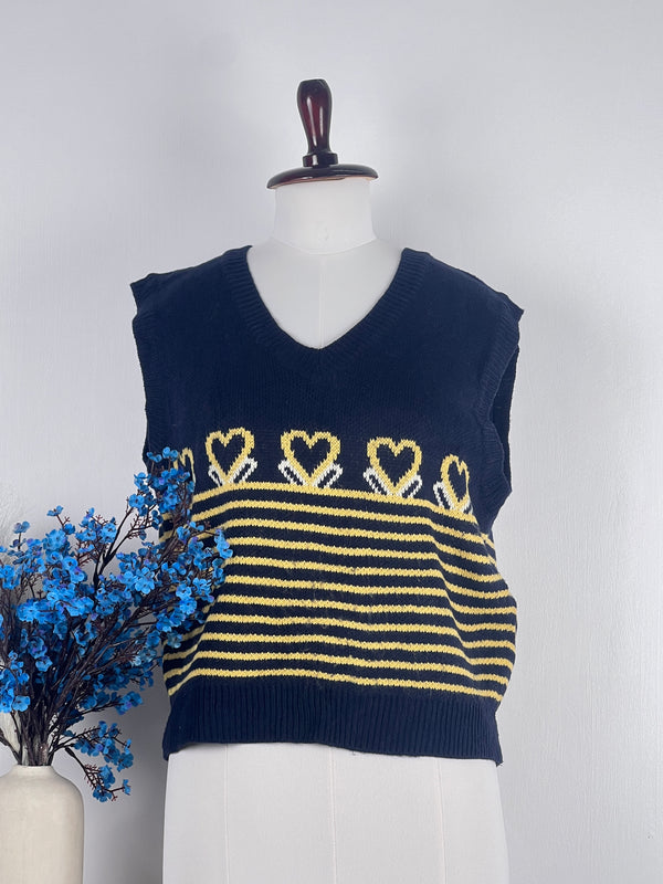 V-Neck Blue Sweater-Vest