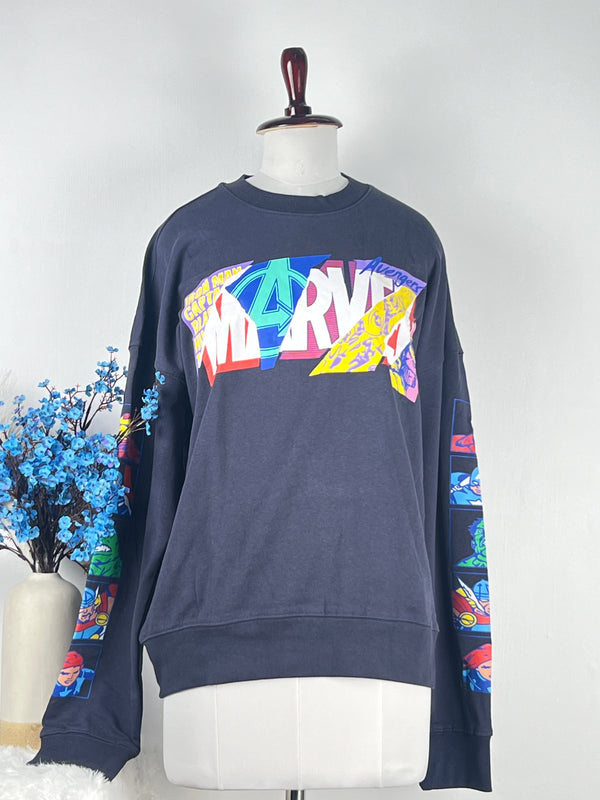Marvel-Printed Unisex Sweat Shirt