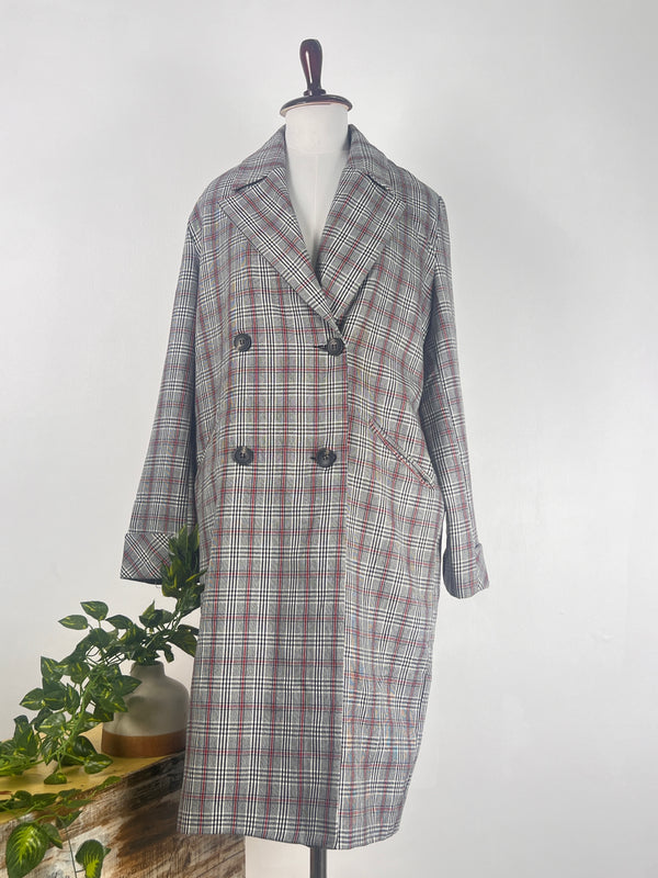 Stylish Multicolor Long Trench Coat