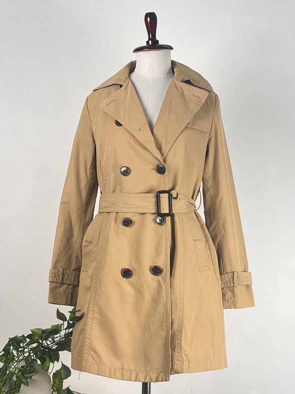 Statement Cream Short Trench Coat