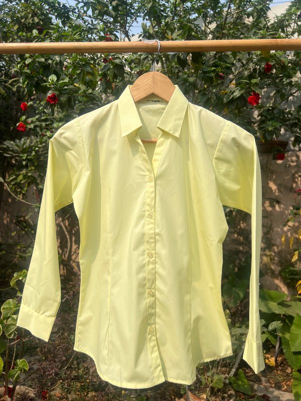 Simplicity Yellow Formal Shirt