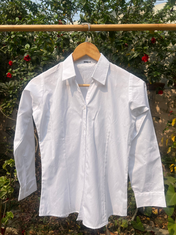 Simplicity White Formal Shirt