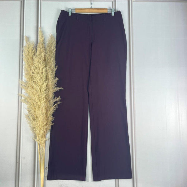 High-Waist Purple Parallel Pants