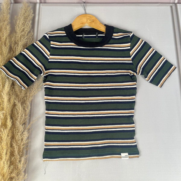 Striped Round Neck Top